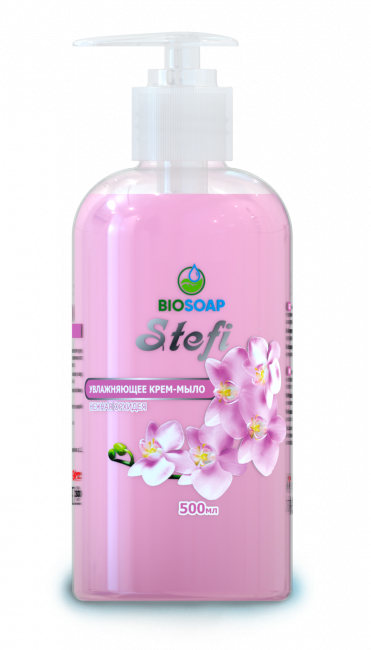 BIOSOAP. STEFI КРЕМ-МЫЛО. НЕЖНАЯ ОРХИДЕЯ(500 мл)