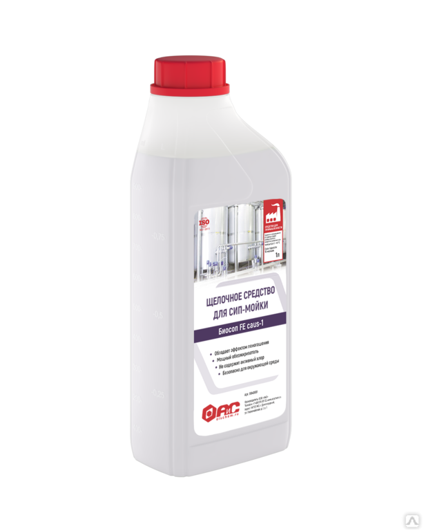 Щелочное средство для сип-мойки БИОСОП CAUS 1. (1л)