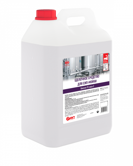 Щелочное средство для сип-мойки БИОСОП CAUS 2 с гипохлоритом натрия (6 кг)