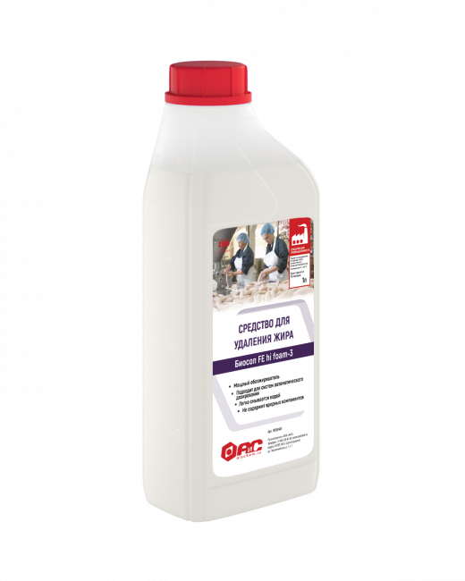 Пенное щелочное средство для коптильных камер Биосоп Hifoam3 (1л)