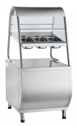 Прилавок для столовых приборов с хлебницей ПСПХ-70М