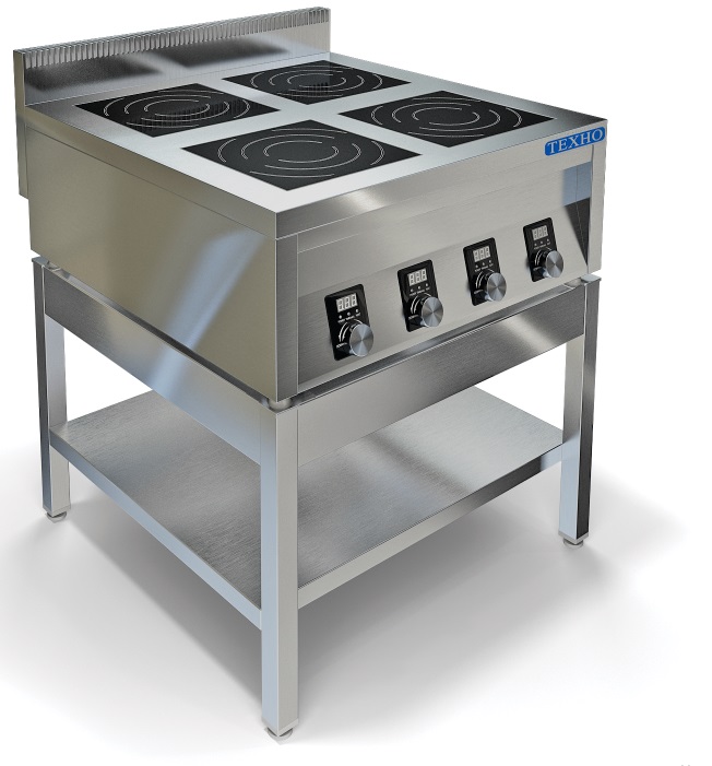 Четырехконфорочная индукционная плита ИПП-410134 на подставке