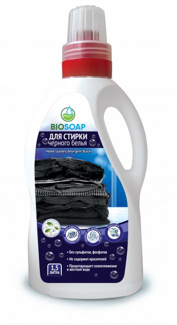 BIOSOAP. СРЕДСТВО ДЛЯ СТИРКИ ЧЕРНОГО БЕЛЬЯ (1,5л)